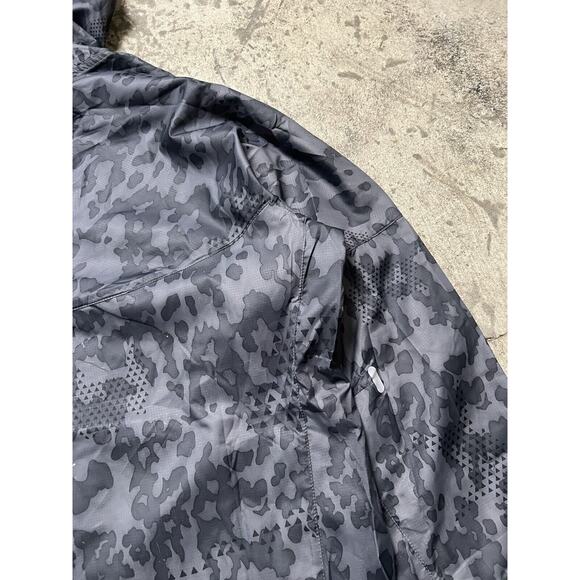 Nike Gray Camo Patterned Athletics West‎ 2011 Nylon Sample Windbreaker Men’s M - Picture 12 of 13